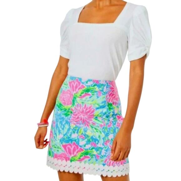 Lilly Pulitzer Izzy Skirt in Bunny Business NWT Size 14 - Picture 1 of 5